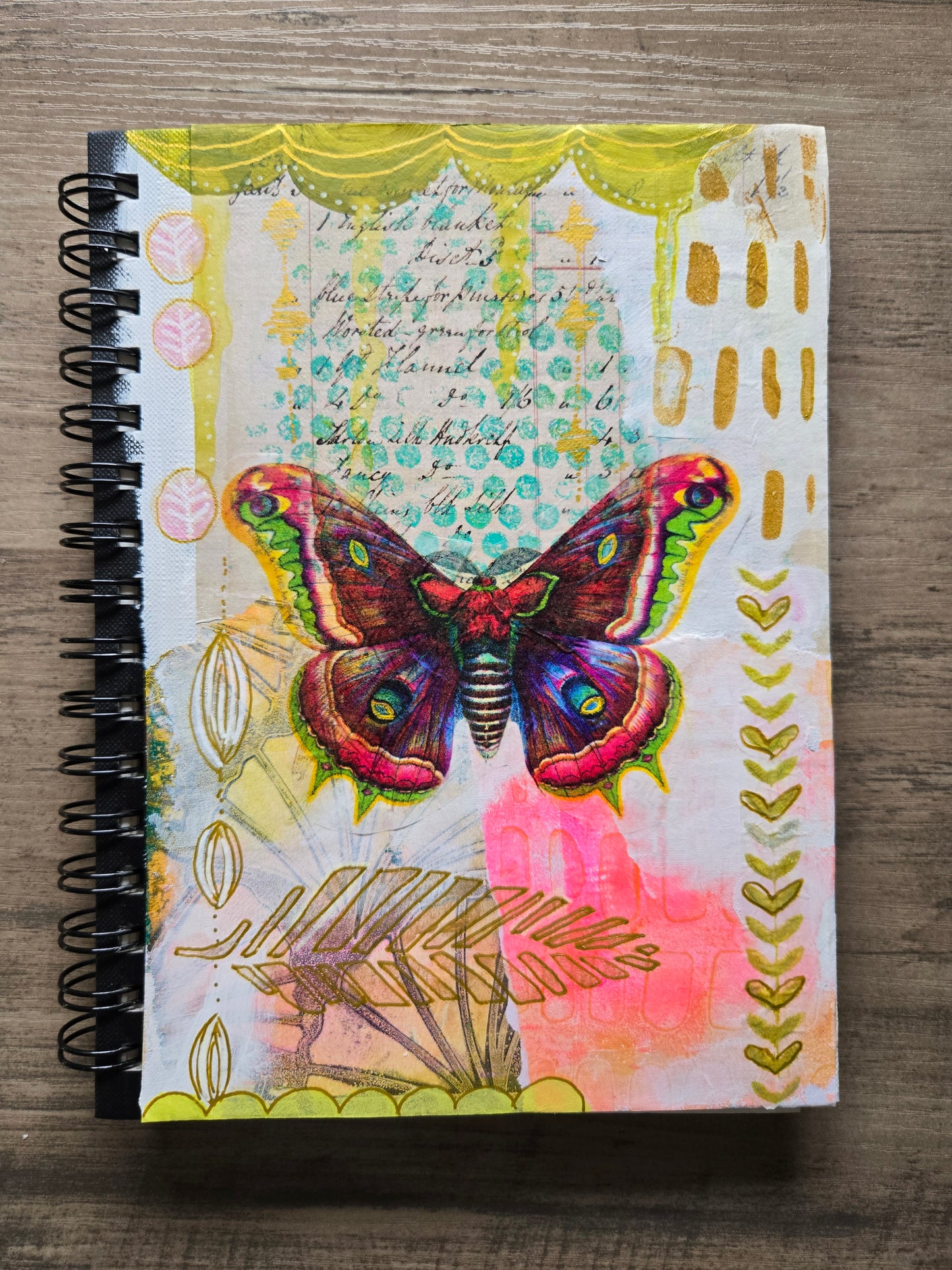 Altered Art Journal With Butterfly