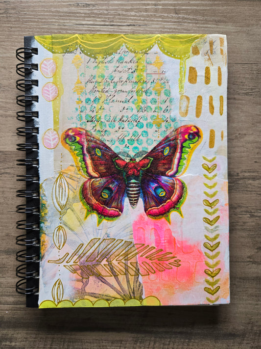 Altered Art Journal With Butterfly