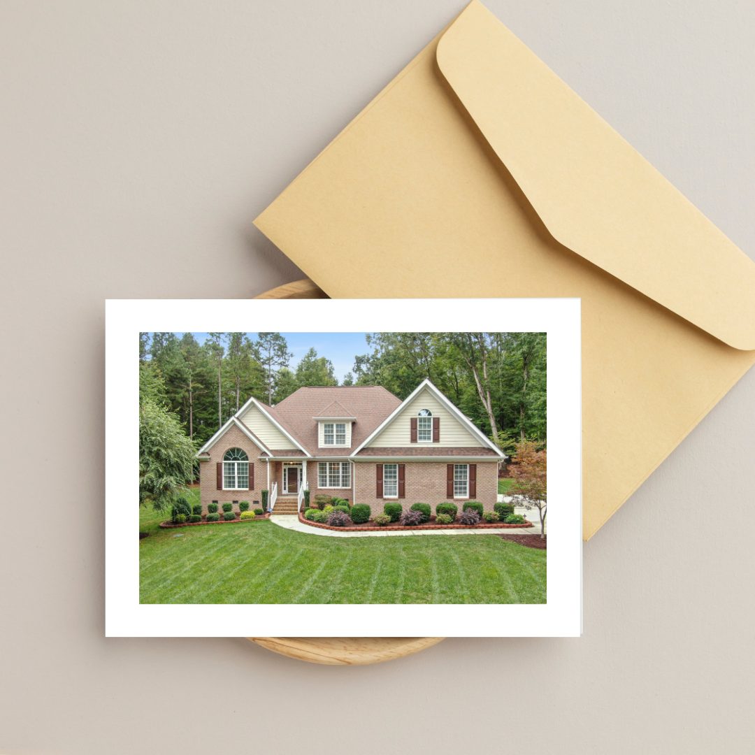 Custom House Greeting Card With Handwritten Message